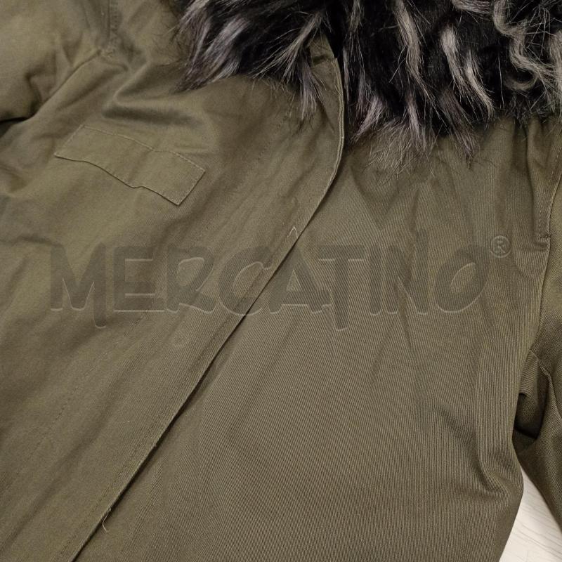 GIACCA PARKA IN TESSUTO VERDE MILITARE  | Mercatino dell'Usato Burolo 3