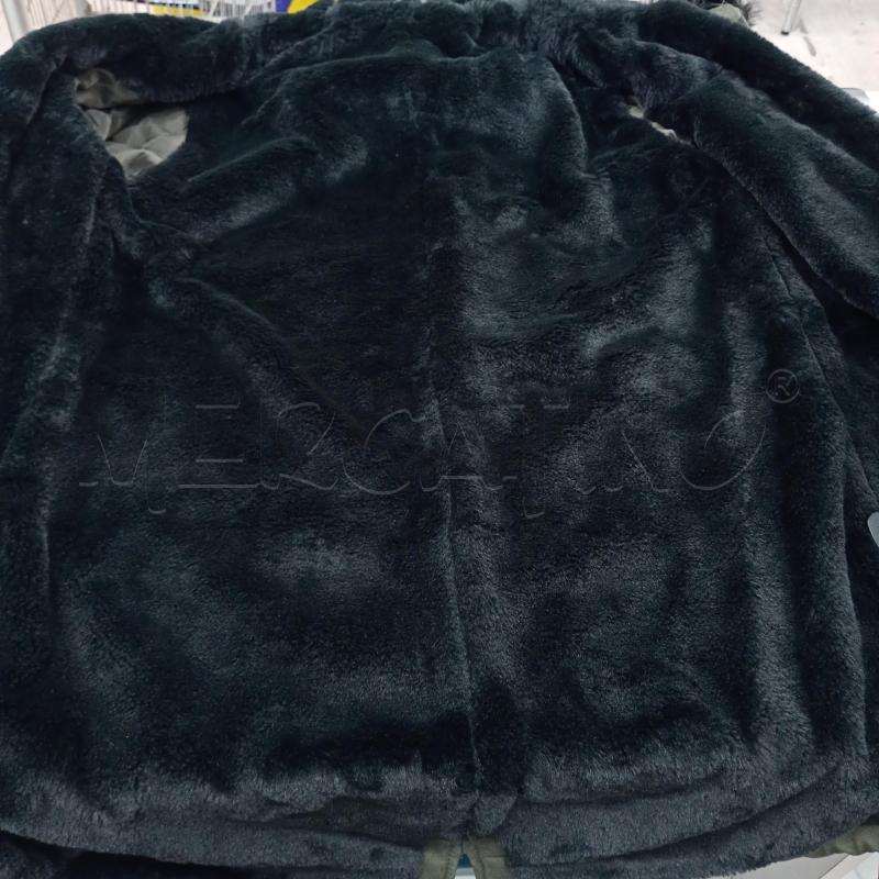 GIACCA PARKA IN TESSUTO VERDE MILITARE  | Mercatino dell'Usato Burolo 5