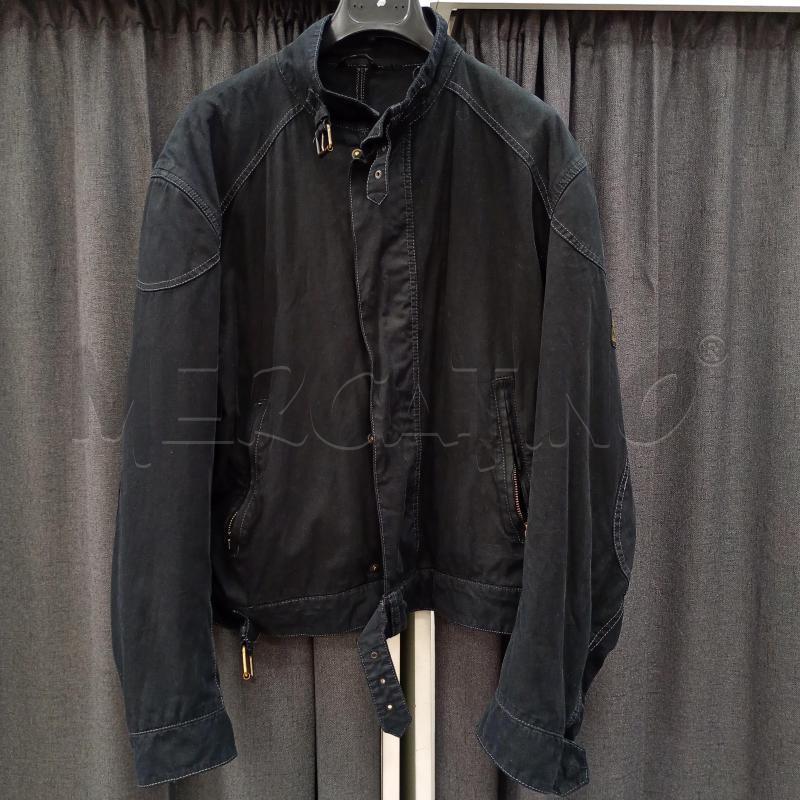 GIACCA UOMO BELSTAFF JEANS NERO VINTAGE | Mercatino dell'Usato Burolo 1