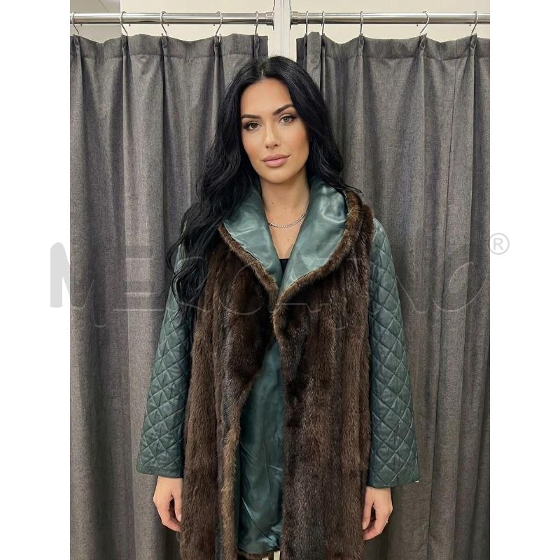 GILET DONNA COLLO IN VISONE LUNGHEZZA CASTORO | Mercatino dell'Usato Burolo 1