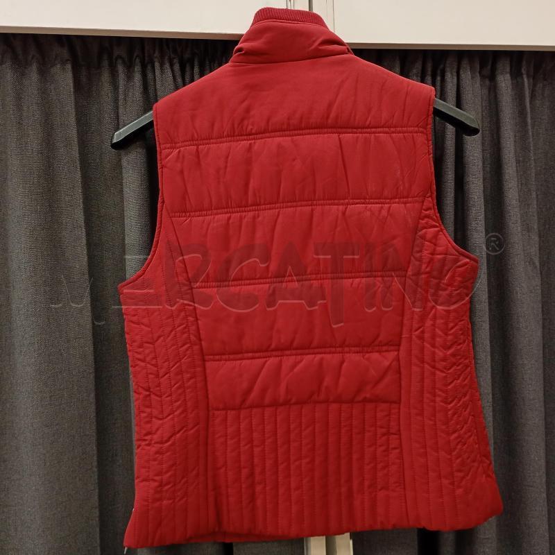 GILET DONNA ESISTO CONBIPEL ROSSO 40GRAMMNI ZIP TASCHINI | Mercatino dell'Usato Burolo 2