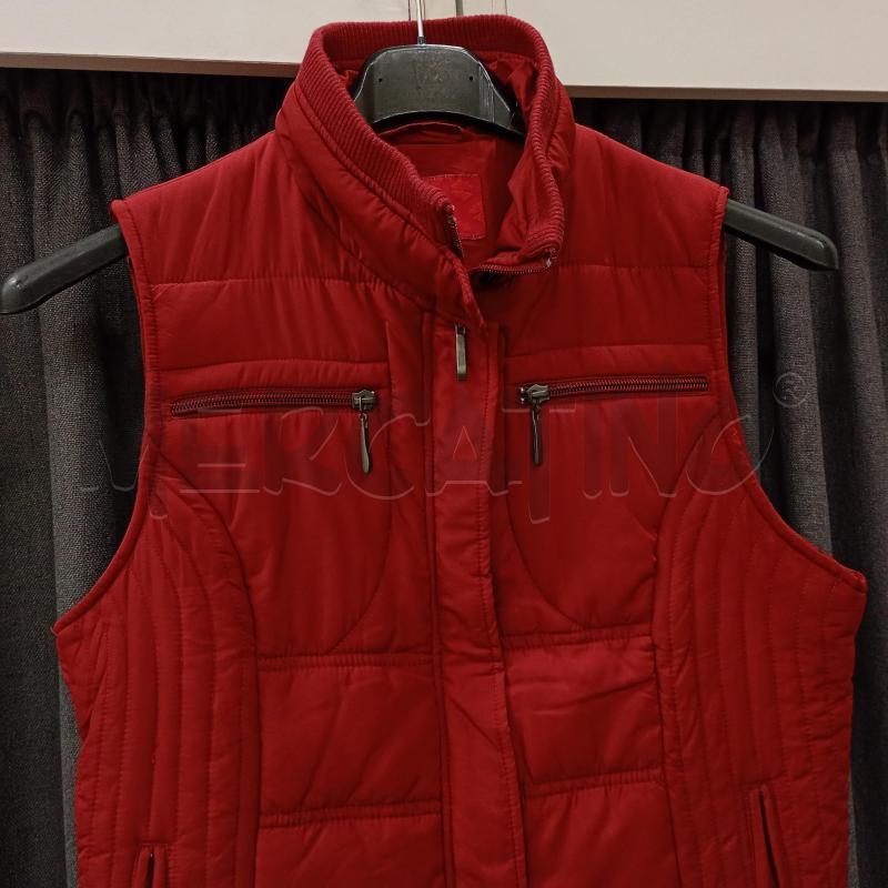 GILET DONNA ESISTO CONBIPEL ROSSO 40GRAMMNI ZIP TASCHINI | Mercatino dell'Usato Burolo 3