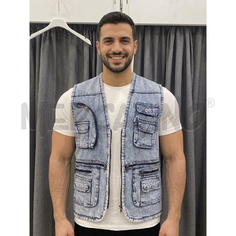 GILET UOMO JEANS MINGLIU | Mercatino dell'Usato Burolo 1