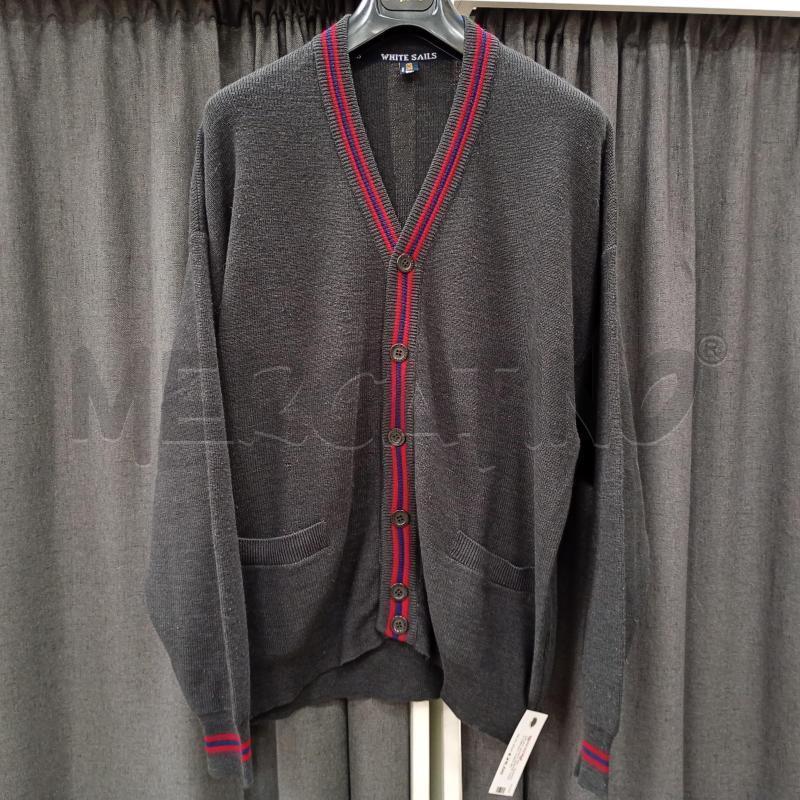 GILET UOMO WHITE SAILS GIRGIO TOPO RIGHE ROSSO BLU  | Mercatino dell'Usato Burolo 1