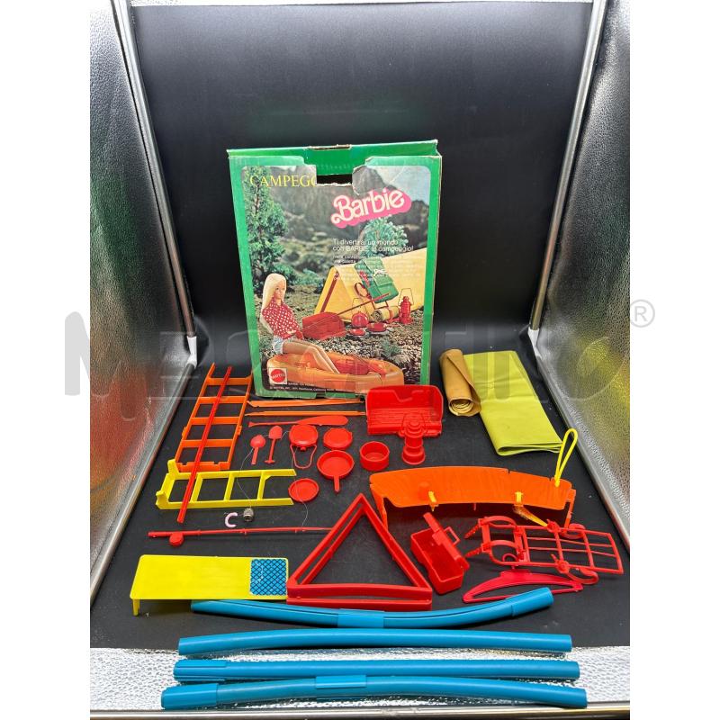 GIOCO CAMPEGGIO BARBIE MANCA CANOTTO E ZAINO | Mercatino dell'Usato Burolo 1
