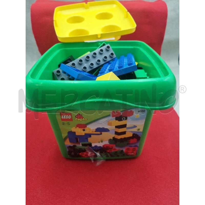 GIOCO LEGO PEZZI VARI + CONTENITORE | Mercatino dell'Usato Burolo 1