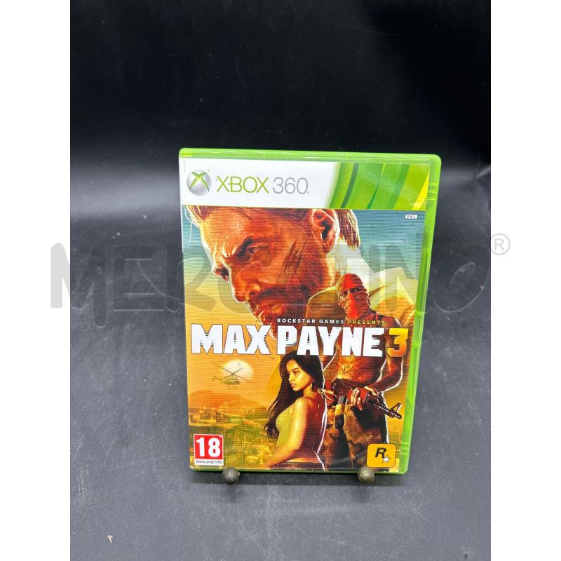 GIOCO MAX PAYNE 3 XBOX 360 | Mercatino dell'Usato Burolo 1