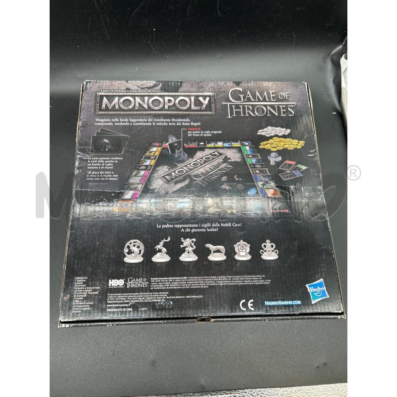 GIOCO MONOPOLY GAME OF THRONES | Mercatino dell'Usato Burolo 2
