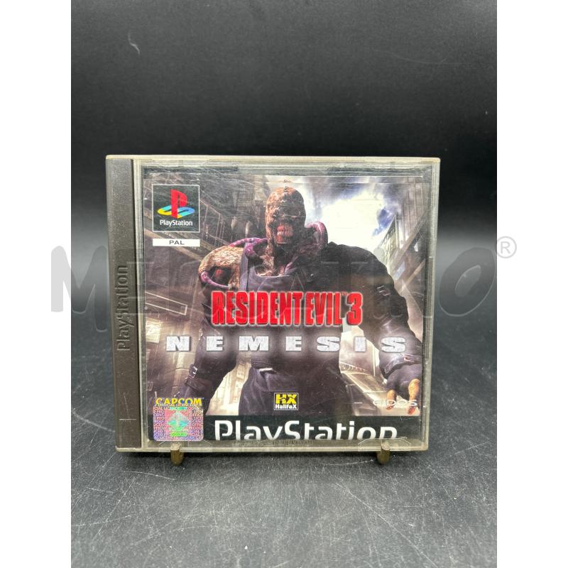 GIOCO PS1 RESIDENT EVIL 3 CON QUALCHE RIGHE | Mercatino dell'Usato Burolo 1