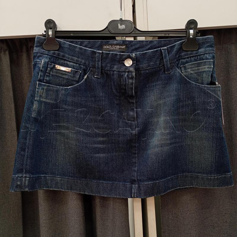 GONNA DOLCE E GABBANA IN JEANS BLU CHISURUA ZIP | Mercatino dell'Usato Burolo 1
