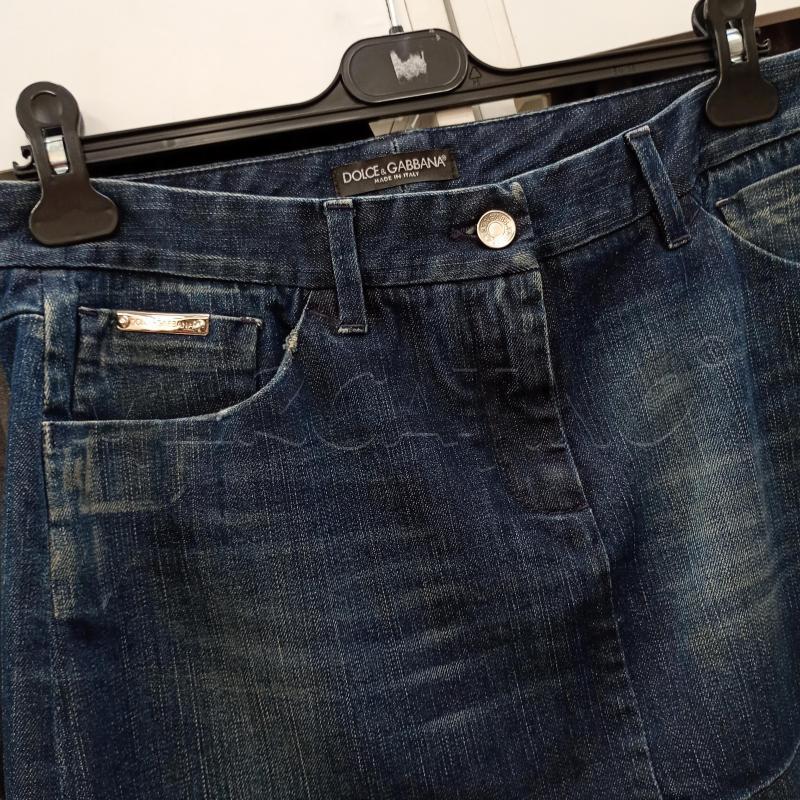 GONNA DOLCE E GABBANA IN JEANS BLU CHISURUA ZIP | Mercatino dell'Usato Burolo 3