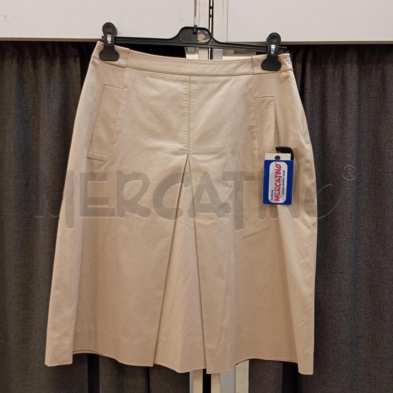 GONNA MAX MARA BEIGE TESSUTO TECNICO ZIP | Mercatino dell'Usato Burolo 1