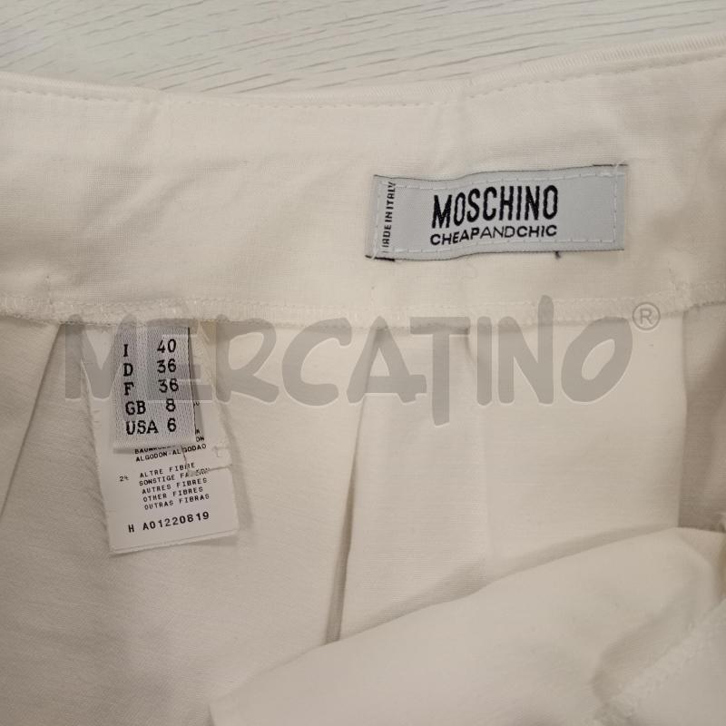 GONNA MOSCHINO BIANCO GEOMETRI NERE FONDO | Mercatino dell'Usato Burolo 4