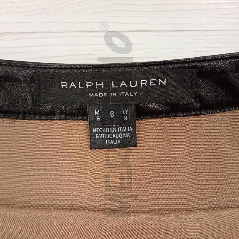 GONNA RALPH LAUREN BEIGE LANA CUOIO NERO  | Mercatino dell'Usato Burolo 4