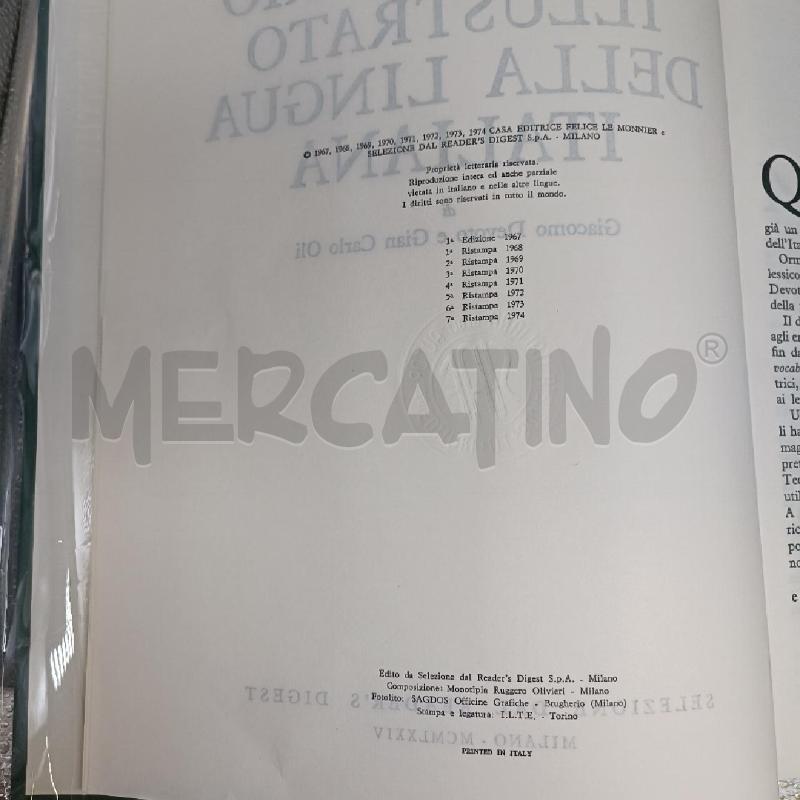 ILLUSTRATO DELLA LINGUA ITALIANA 2 VOLUMI | Mercatino dell'Usato Burolo 4