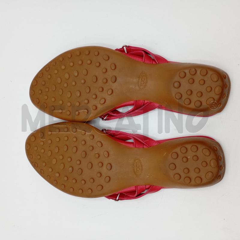 INFRADITO DONNA TOD'S ROSSO FRAGOLA  | Mercatino dell'Usato Burolo 5