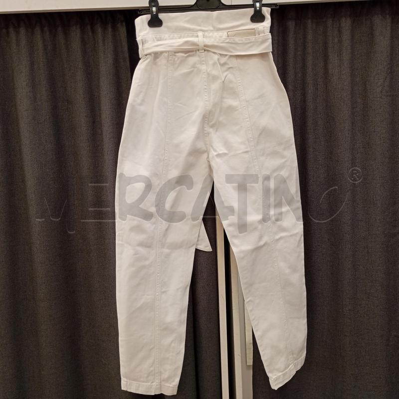 JEANS DONNA TWINSET  BIANCO CINTURINO BALOON | Mercatino dell'Usato Burolo 2