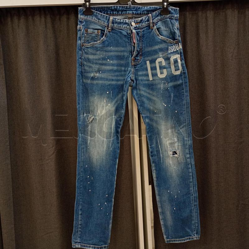 JEANS UOMO DSQUARED2 MACCHINE BIOANCHE | Mercatino dell'Usato Burolo 1
