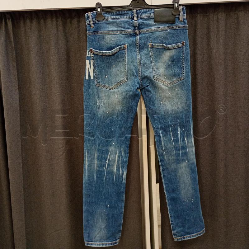 JEANS UOMO DSQUARED2 MACCHINE BIOANCHE | Mercatino dell'Usato Burolo 2