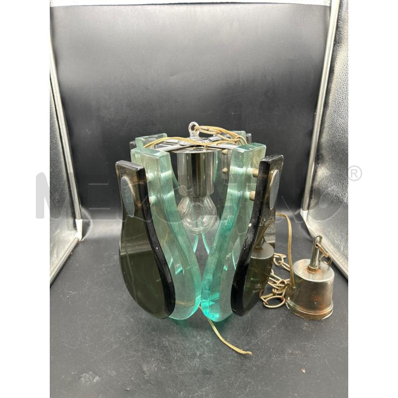 LAMPADA A SOSPENSIONE IN CRISTALLO ANNI 70 | Mercatino dell'Usato Burolo 2
