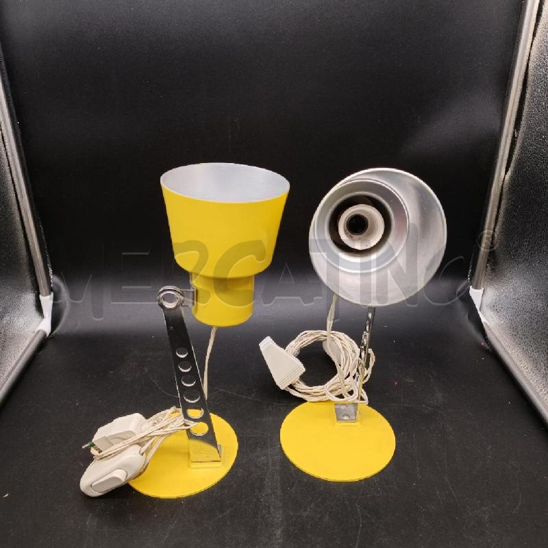 LAMPADA COPPIA TARGETTI SANKEY METALLO GIALLO | Mercatino dell'Usato Burolo 1