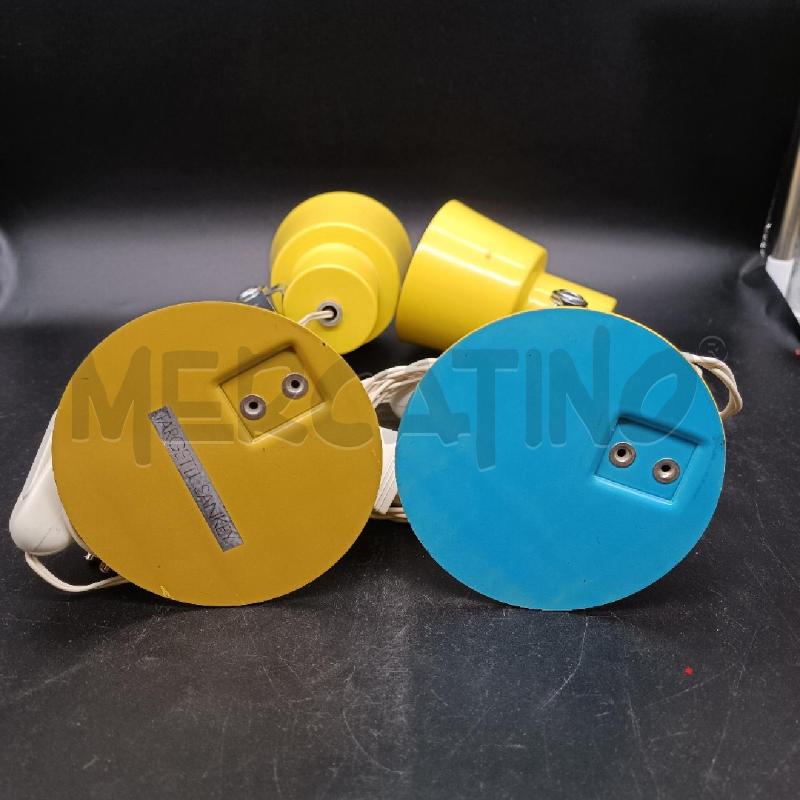 LAMPADA COPPIA TARGETTI SANKEY METALLO GIALLO | Mercatino dell'Usato Burolo 2
