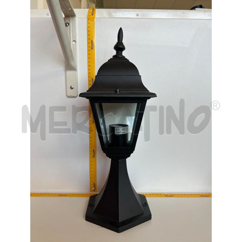 LAMPADA DA GIARDINO NERO VETRO | Mercatino dell'Usato Burolo 1