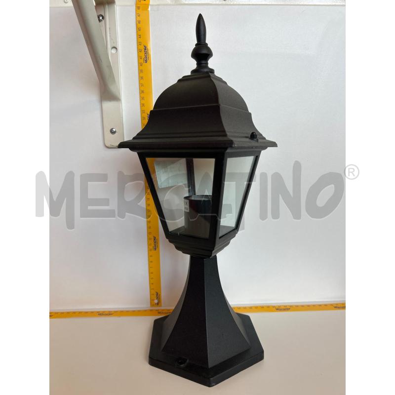 LAMPADA DA GIARDINO NERO VETRO | Mercatino dell'Usato Burolo 3
