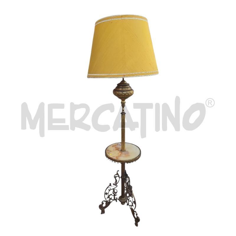 LAMPADA PIANTANA OTTONE MARMO | Mercatino dell'Usato Burolo 1