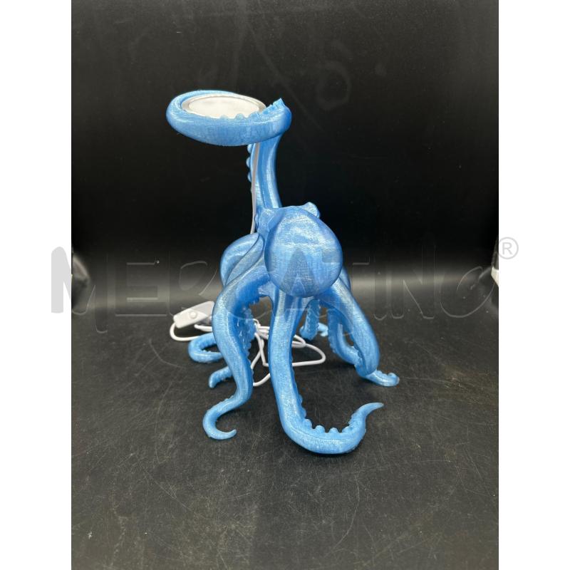 LAMPADA PIOVRA 3D AZZURRA  | Mercatino dell'Usato Burolo 4