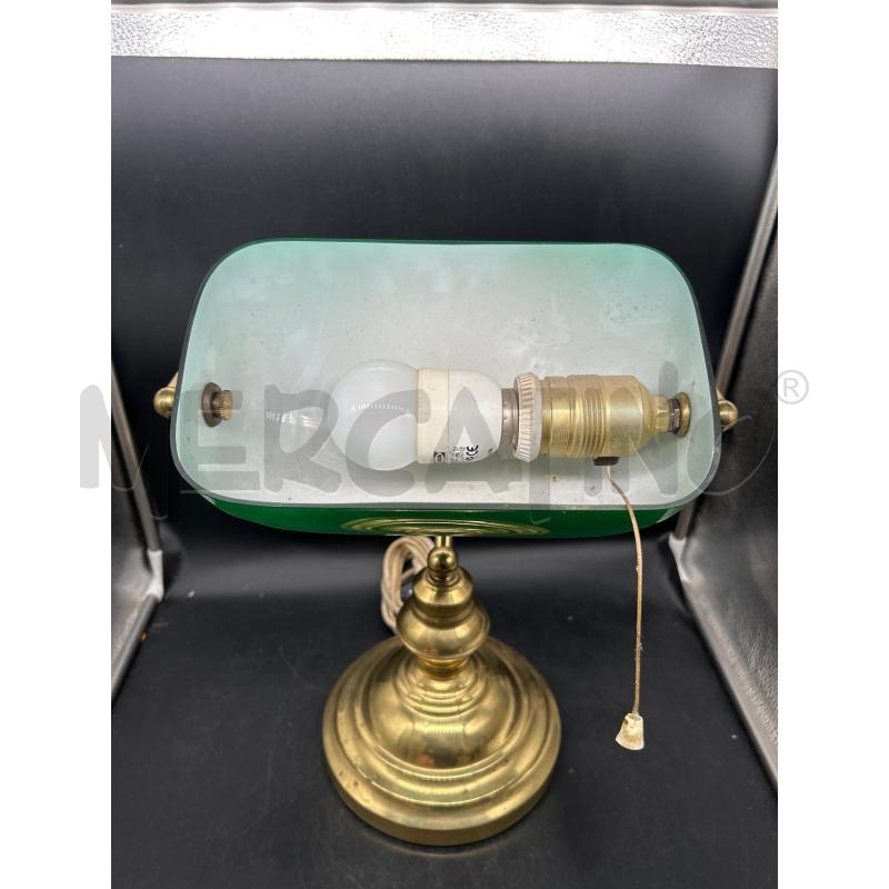 LAMPADA STILE MINISTERIALE VERDE DORATA | Mercatino dell'Usato Burolo 2