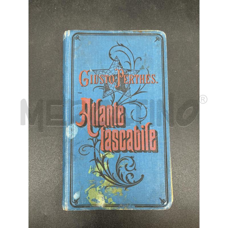 LIBRO ANTICO ATLANTE TASCABILE 1901 | Mercatino dell'Usato Burolo 1