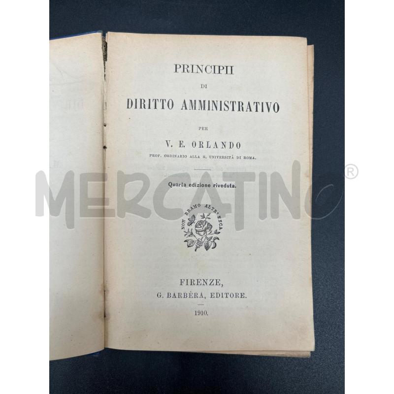 LIBRO ANTICO DIRITTO AMMINISTRATIVO 1910 | Mercatino dell'Usato Burolo 4