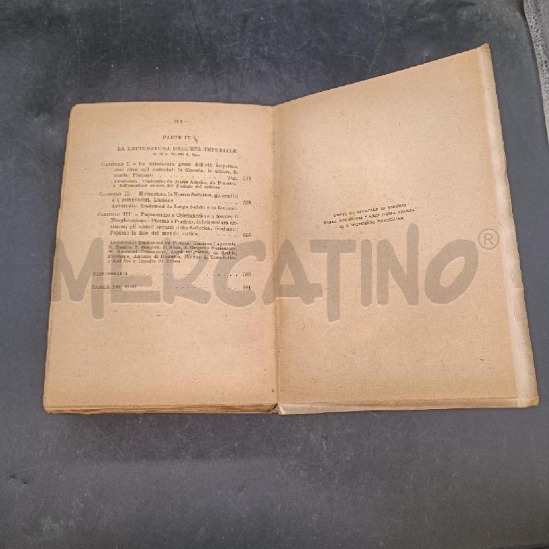 LIBRO DELLA LETTERATURA GRECCA | Mercatino dell'Usato Burolo 4