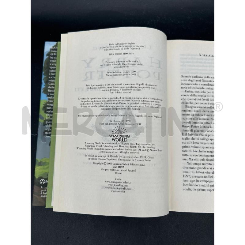 LIBRO HARRY POTTER E LA CAMERA DEI SEGRETI | Mercatino dell'Usato Burolo 3