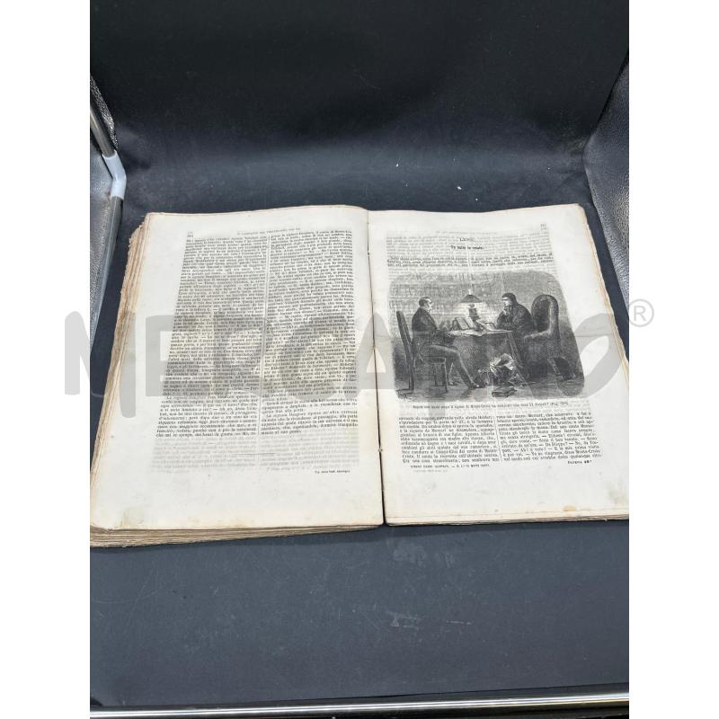 LIBRO IL CONTE DI MONTE-CRISTO 1867 | Mercatino dell'Usato Burolo 5