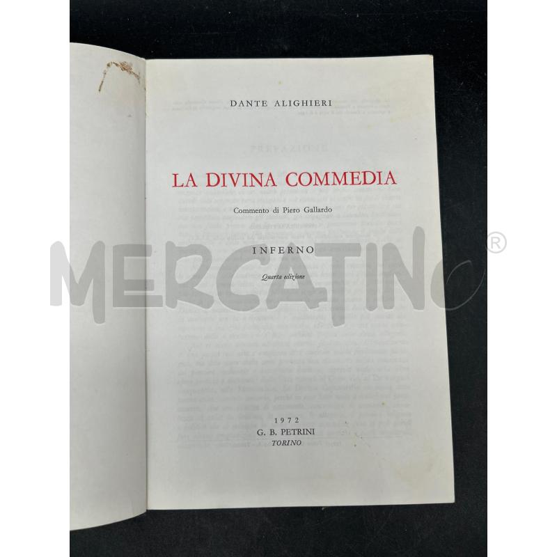 LIBRO LA DIVINA COMMEDIA 1972 | Mercatino dell'Usato Burolo 2