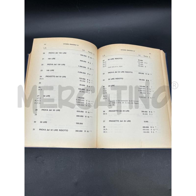 LIBRO PREZZARIO GENERALE DELLE MONETE DI CASA SAVOIA 1970 | Mercatino dell'Usato Burolo 5