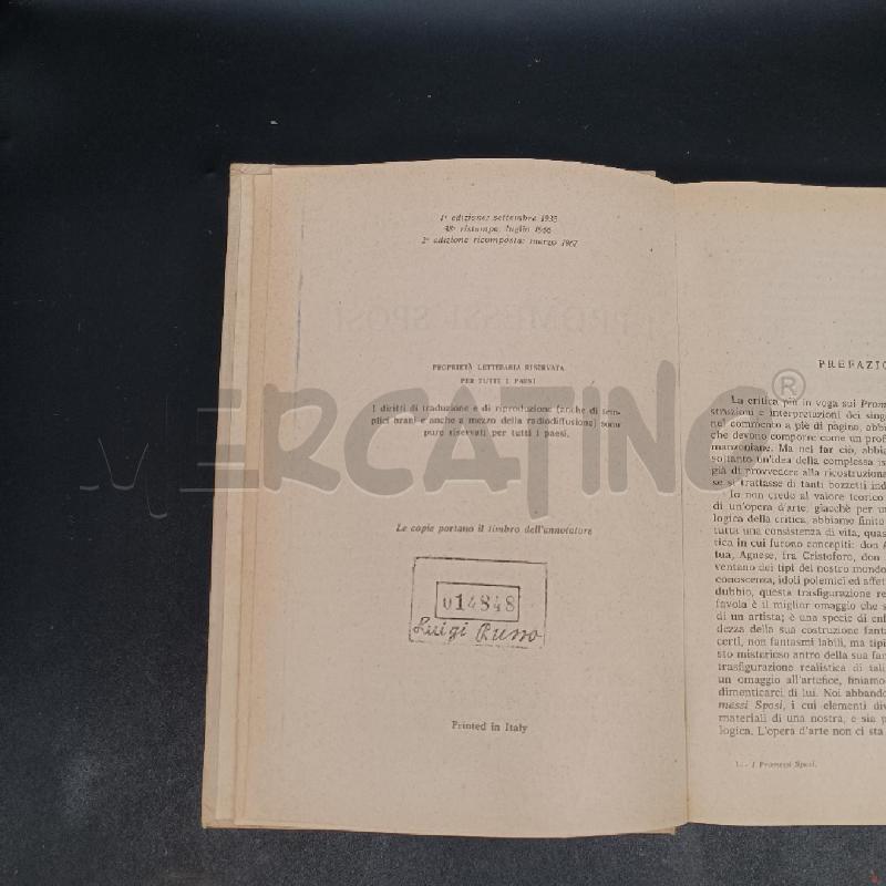 LIBRO PROMESSI | Mercatino dell'Usato Burolo 3