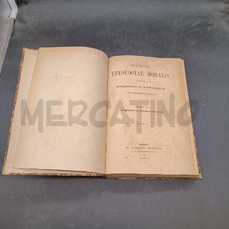 LIBRO THEOLOGIAE MORALIS | Mercatino dell'Usato Burolo 1