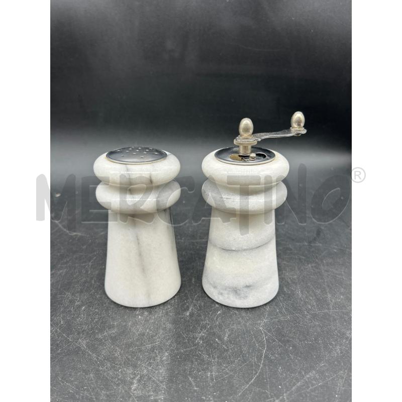 MACINA PEPE + SALE IN MARMO BIANCO | Mercatino dell'Usato Burolo 1