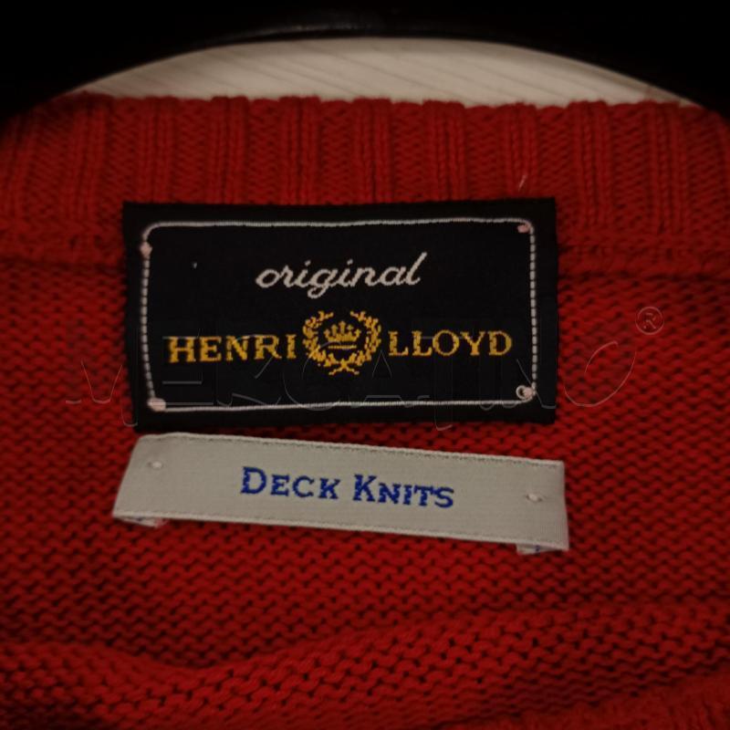MAGLIONE UOMO HENRILLOYD TESSUTO ROSSO | Mercatino dell'Usato Burolo 4