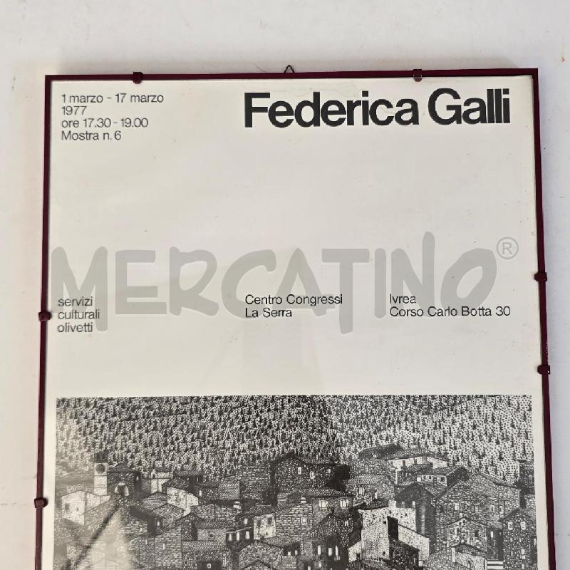 MANIFESTO OLIVETTIFEDERICA GALLI 1977  | Mercatino dell'Usato Burolo 3