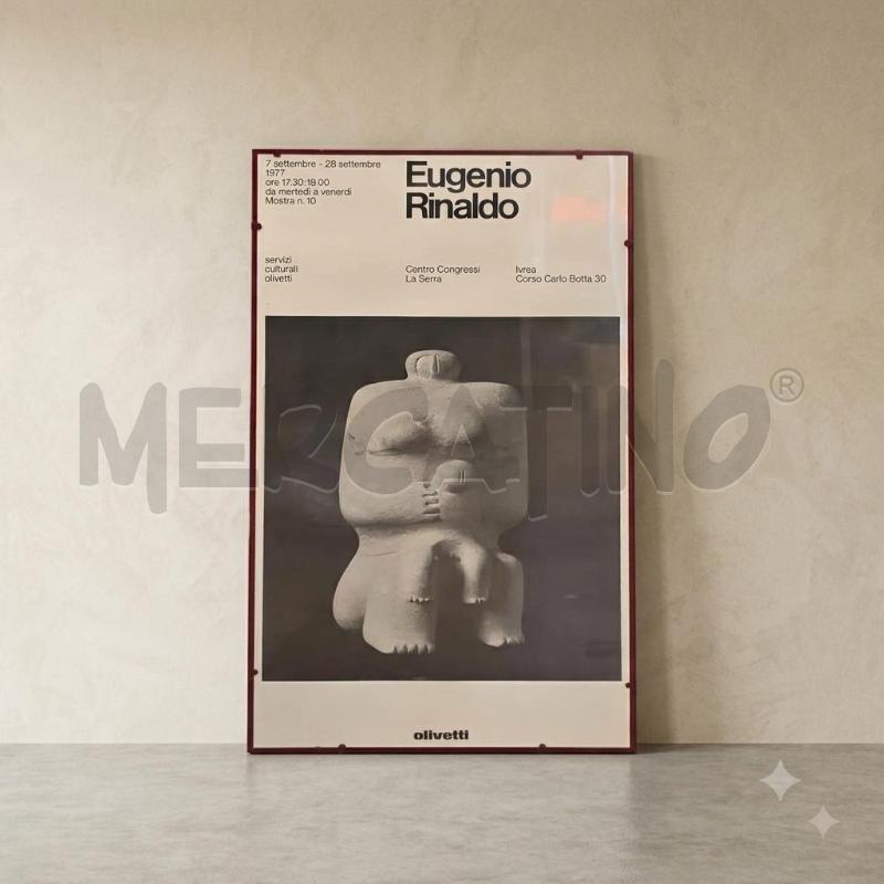 MANIFESTO OLIVETTI EUGENIO RINALDO 1977 | Mercatino dell'Usato Burolo 1