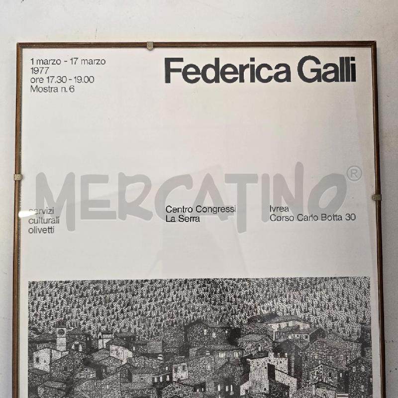 MANIFESTO OLIVETTI FEDERICA GALLI 1977 | Mercatino dell'Usato Burolo 3