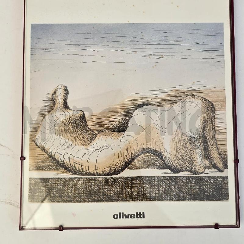 MANIFESTO OLIVETTI HENRY MOORE 1983  | Mercatino dell'Usato Burolo 2