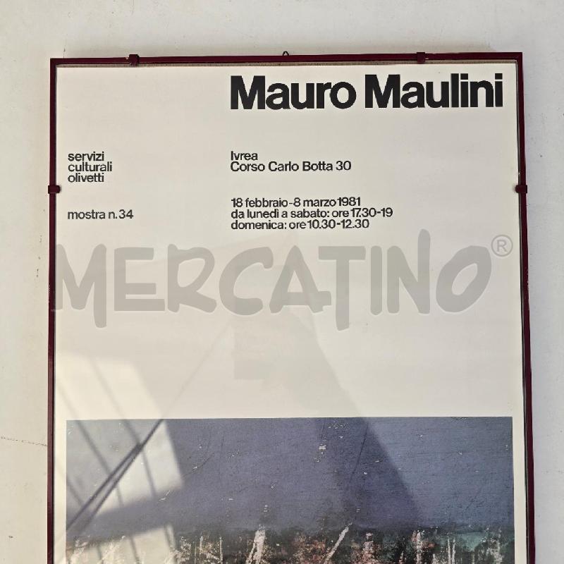 MANIFESTO OLIVETTI MAURO MAULINI 1981 | Mercatino dell'Usato Burolo 3