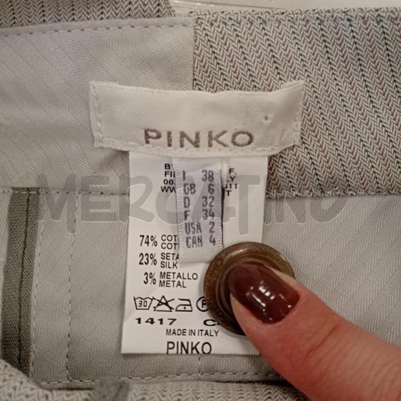 MINI GONNA PINKO GRIGIO RIGHE NERO ROSSO | Mercatino dell'Usato Burolo 4