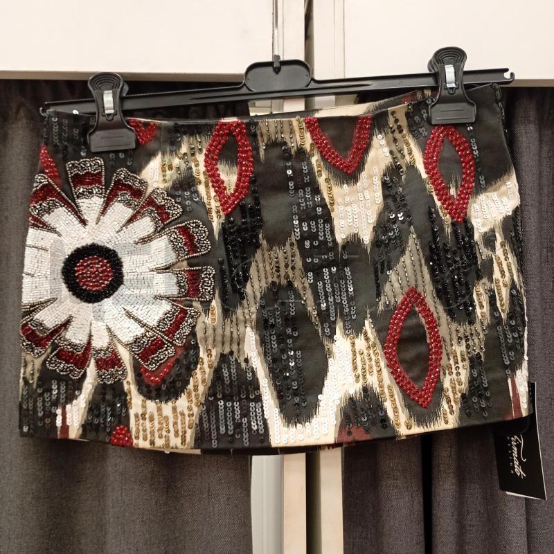 MINI GONNA PINKO NERO STRASS BRODOUX BIANCO | Mercatino dell'Usato Burolo 1