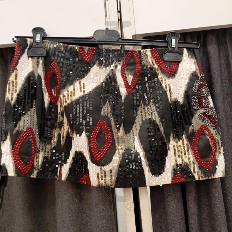 MINI GONNA PINKO NERO STRASS BRODOUX BIANCO | Mercatino dell'Usato Burolo 2